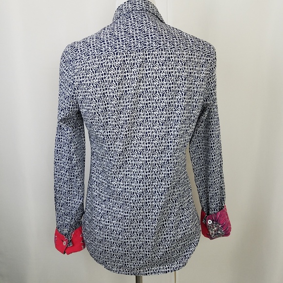 Lilly Pulitzer size 6 Sailing Button Down Blouse - Picture 4 of 8